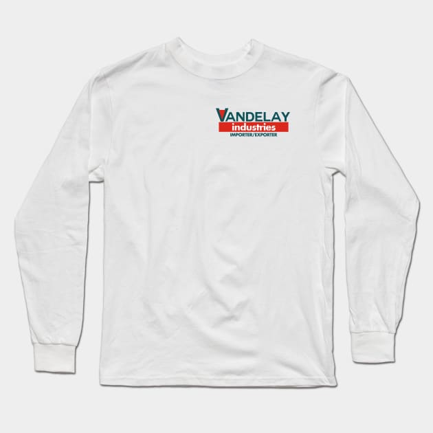 Vandelay Industries - Badge Long Sleeve T-Shirt by CarbonRodFlanders